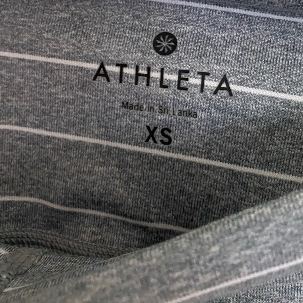 Athleta High Rise Chaturanga Striped Athletic Leggings Sz XS - Picture 4 of 6